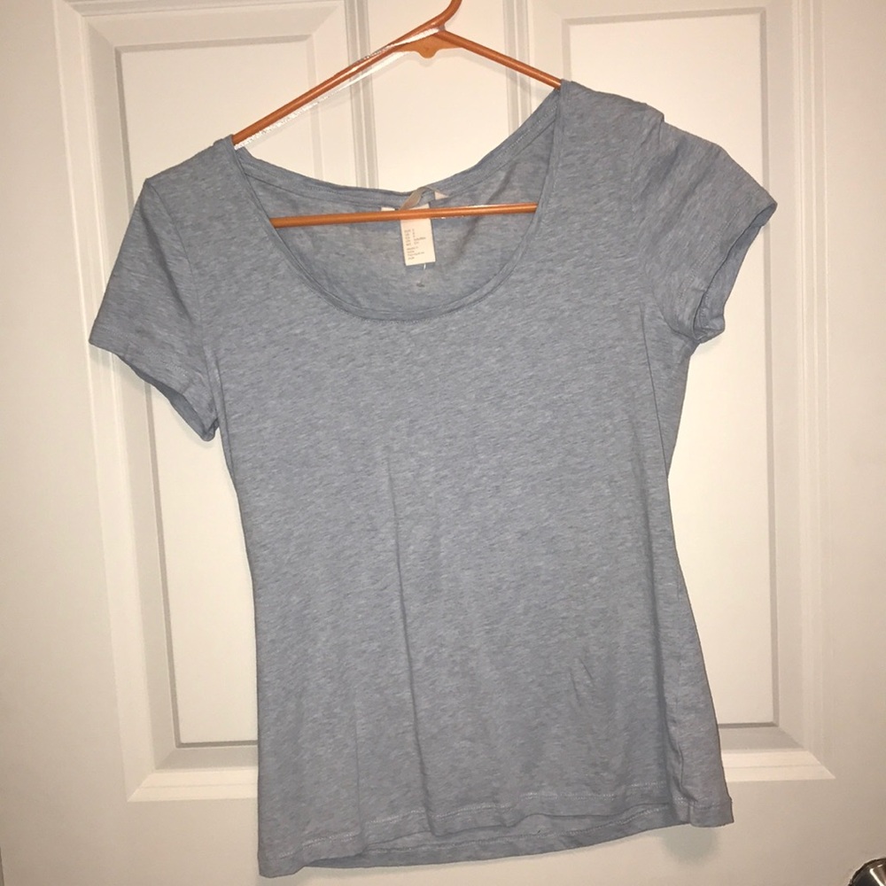 light blue shirt